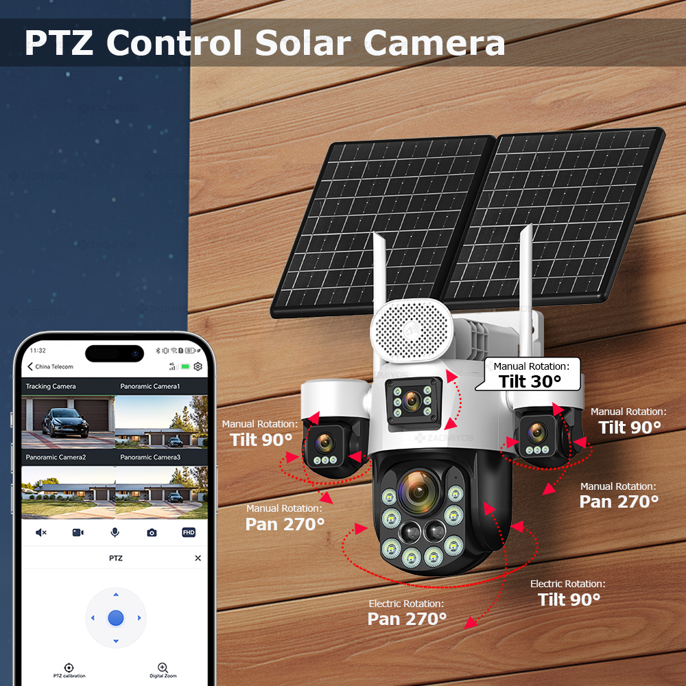 4 Lens Outdoor 360° Surveillan - Garden Camera recension och pris