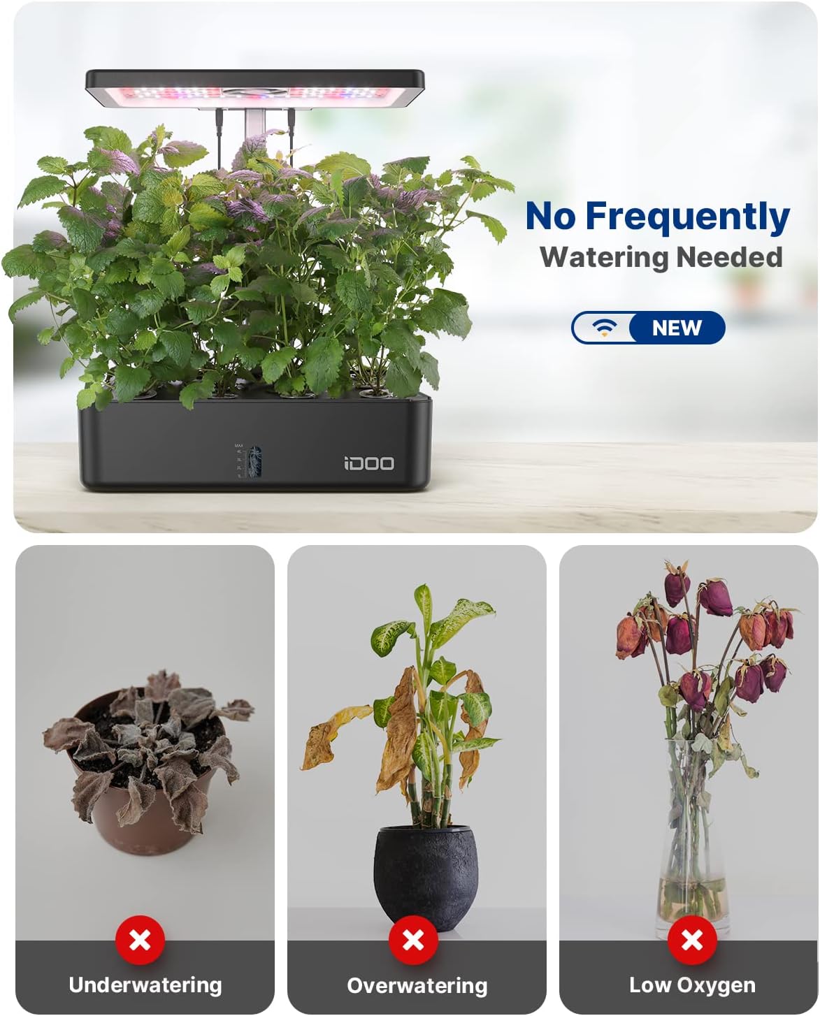 12 Pods WiFi Hydroponics Growi - Indoor Garden Kit recension och pris