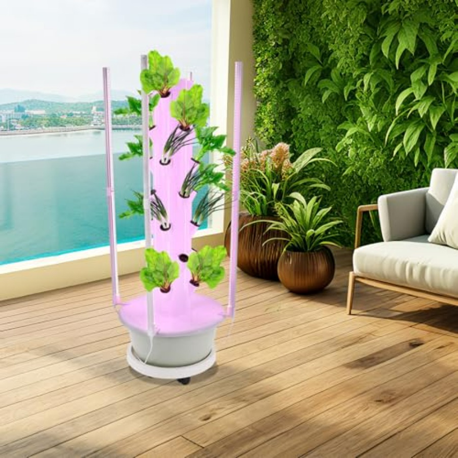 Hydroponic growing tower for i - Hydroponic Tower recension och pris